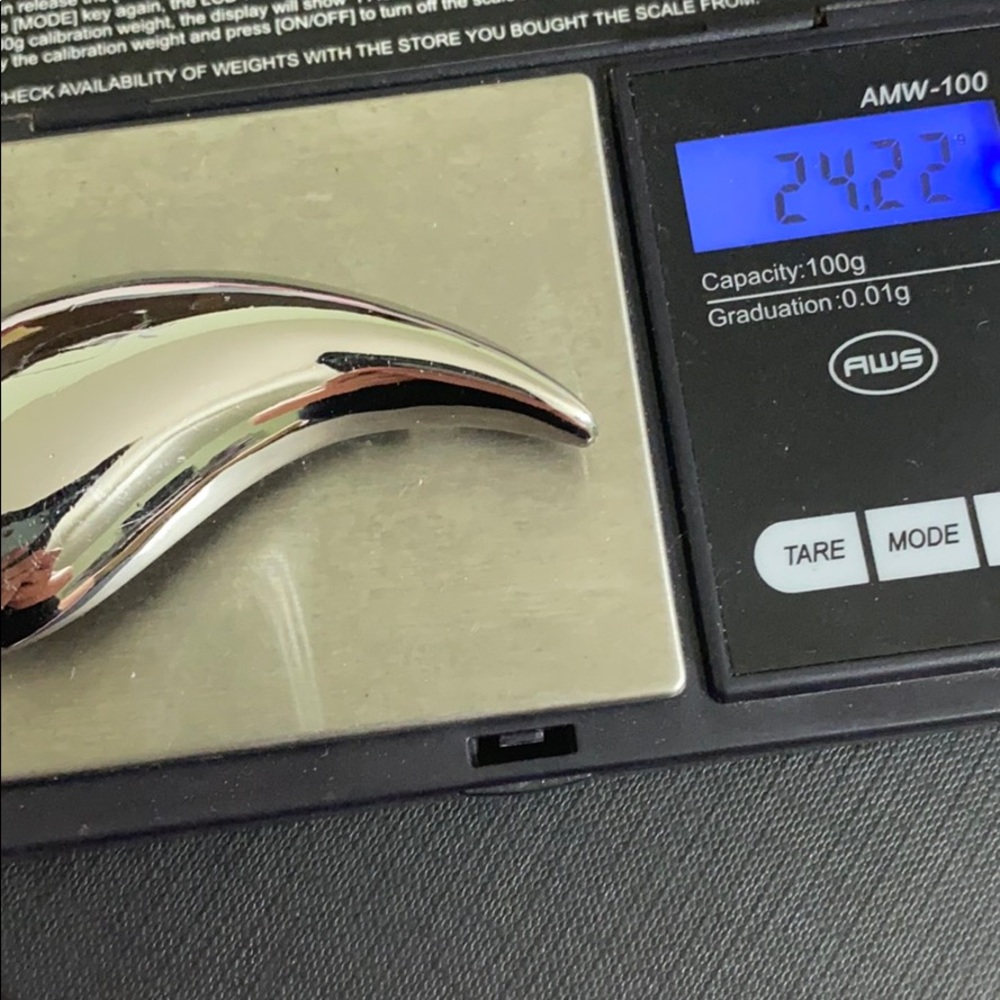 🖤GIVENCHY💕VTG silver drop brooch - Picture 13 of 13